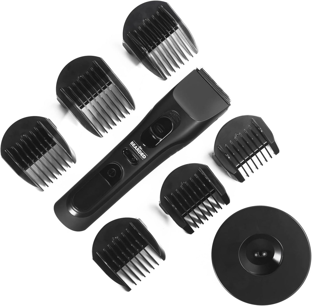 Live Bearded MT1 Rimmer - Rechargable with 240-Minute Run-Time, Ceramic Blade, Whisper Tenang dan 28 Combination Cutting Lengths for Men