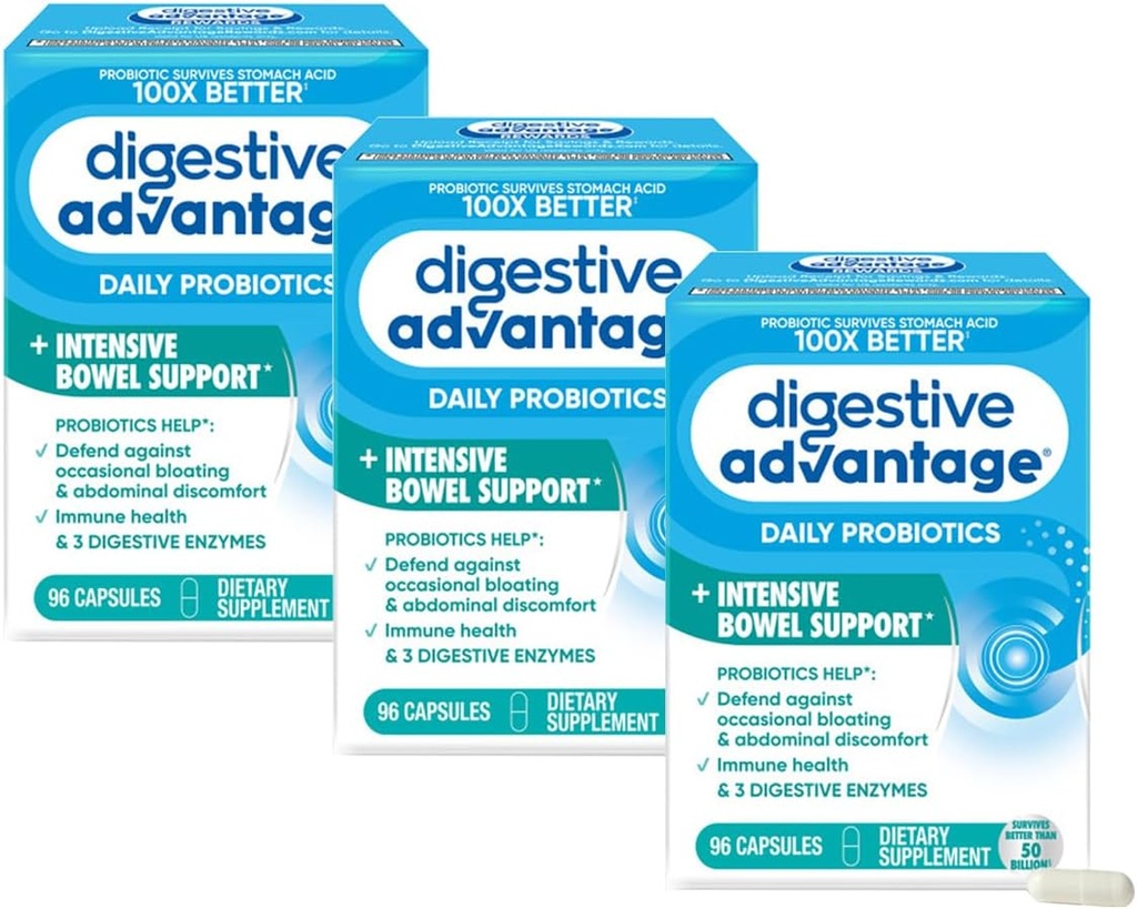 Keuntungan Digetical Intensive Bowel Dukungan, 96 Capsules (Paket 3)