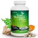 True Moringa Plus + Joint Suppplement 10: 1 Extract 124; 2000000mg of Organic Moringa, Turmeriic Curcumin, Ginger, Boswellia 124; Extra Herbal Antioksidant (150 Capsules)