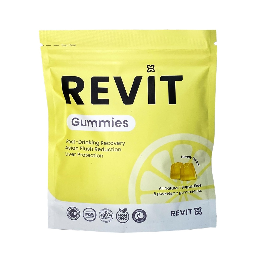 REVIT - Penghargaan Memenangkan Posting-DON Recovery Gummy 124; Liver Dukungan & Recovery 124; DHM + Curcumin + Ginger + Anti- oxidants = 124; All- Natural 124; Vegetarian 124; Non GMO