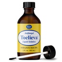 Baar Product - Toeleva Antifungal Liquid Solution - 25% Acid Undechellenic, Organic Olive Oil, Grapefruit Extract - Maximum Power - Perkelahian Fungus Ununder & Around Toenails - 2 oz