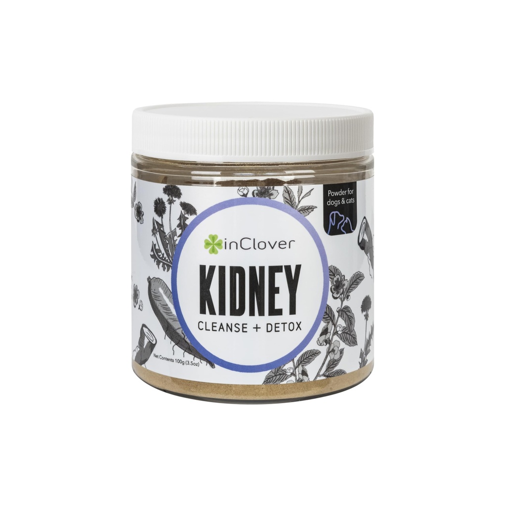 InClover Kidney - Bladder and Urinary Health Suppplement for Dogs & Cats - with Resveratrol (Ditemukan dalam Cranberry), L-Carnitine & D-Mannose