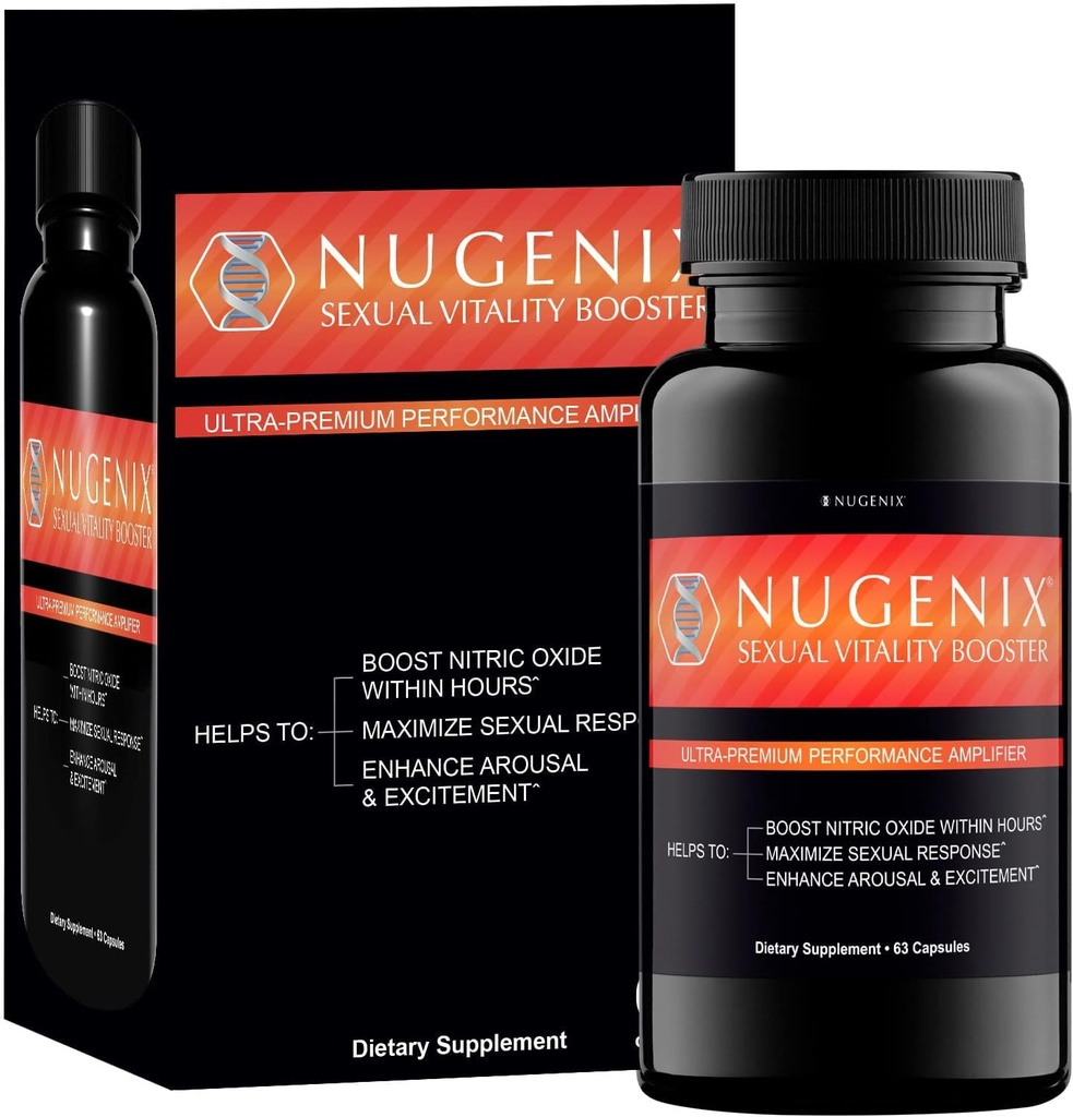 Nuclex Vitalitas Booster - Ultra Premium Performance Amplifier untuk Men - Nitric Oxide Suplemen, 63 Kapsul