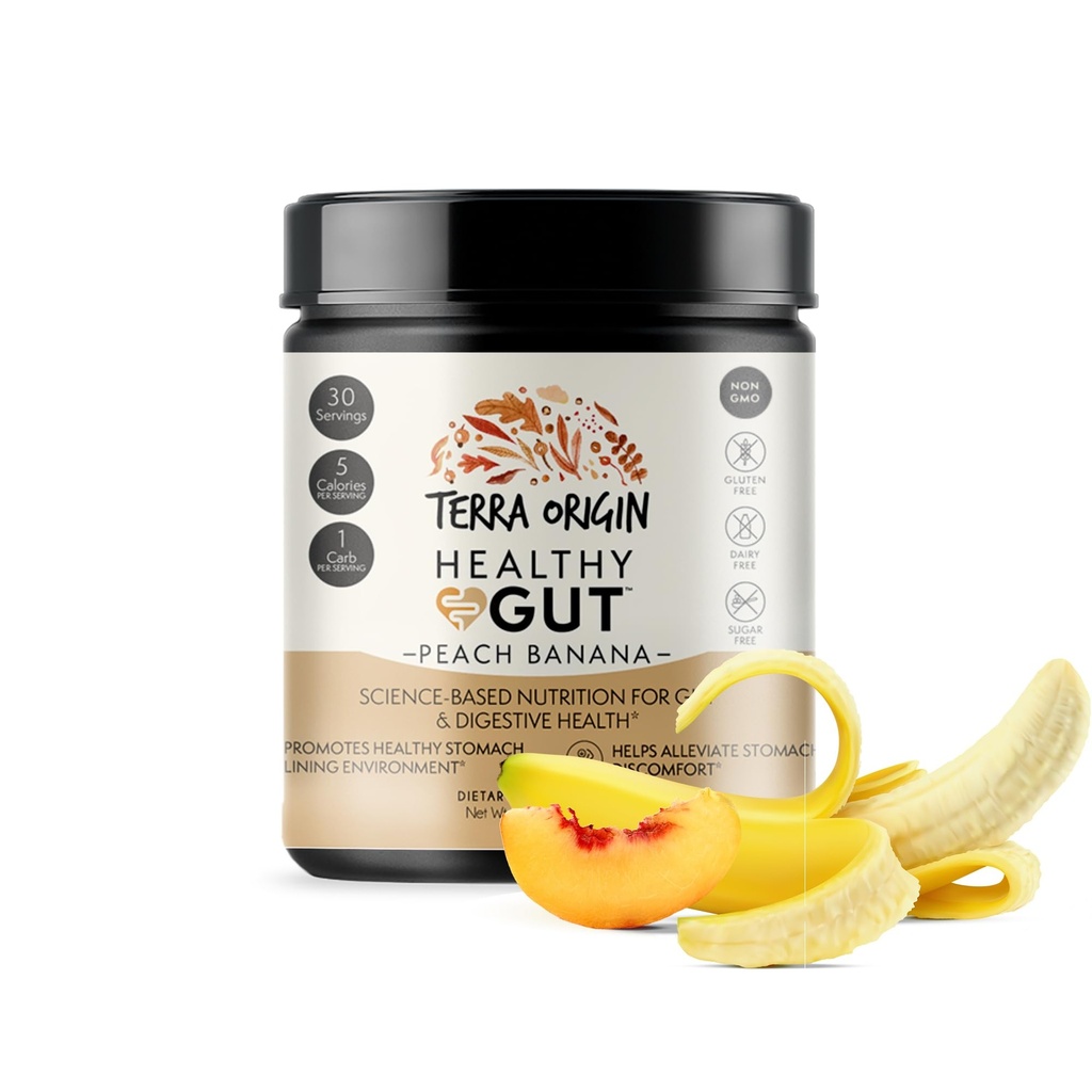 TERRA ORIGIN sehat Gut Banana 134; 30- pelayan dengan L-Glutamine, Zinc, Glucosamin, Slippery Elm Bark, Marshmellow Root dan More!