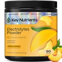 KEY NUTRIENTS Multivitamin Electrolytes Powder No Sugar - Tropical Peach Mango Electrolite Powder - Endurance & Energy Suplemen - Powder Hidration - Tidak Ada Kalori- 90 Servis - Dibuat di USA