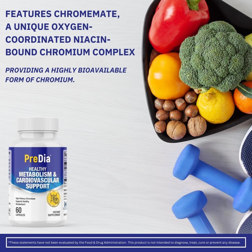PreDia - Metabolisme & Kardiovaskular Dukungan Kesehatan - (Chromium 200mcg)