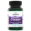 Swanson Copper Mineral Supplement - 2 mg (Copper Chelate) - Antioksidant, Sistem Imune, dan Dukungan Sel - 300 Tablet