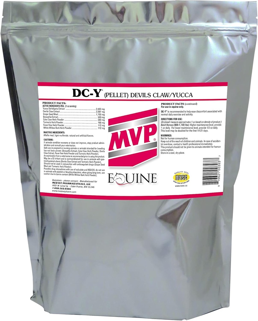 DC-Y (15lb) Aids in Minimizing Aches and Tenderness Associated with Every Day Activents in Horses