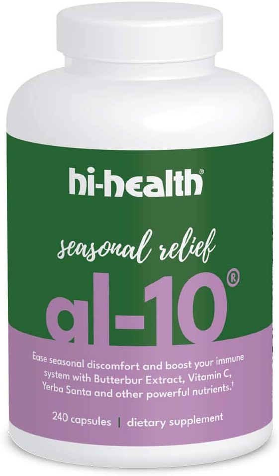 Hi- Kesehatan AL- 10 Seasonal Relief Natural None-Drowsy Ammune Booster, 240 Kapsul