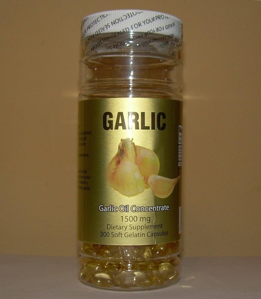 Bawang putih Consentrat 1500 MG, Kolesterol Bebas, 300 Soft Grantin Kapsul