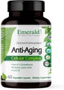 Emerald Labs Antial-Aging Cellular Complex - Support Healthy Aging & Liver Health with Setria LGlutathione, CoQ10, R-Alpha Lipoic Acid, Resveratrol & More - Vegetable Capsules (30- Day Supply)