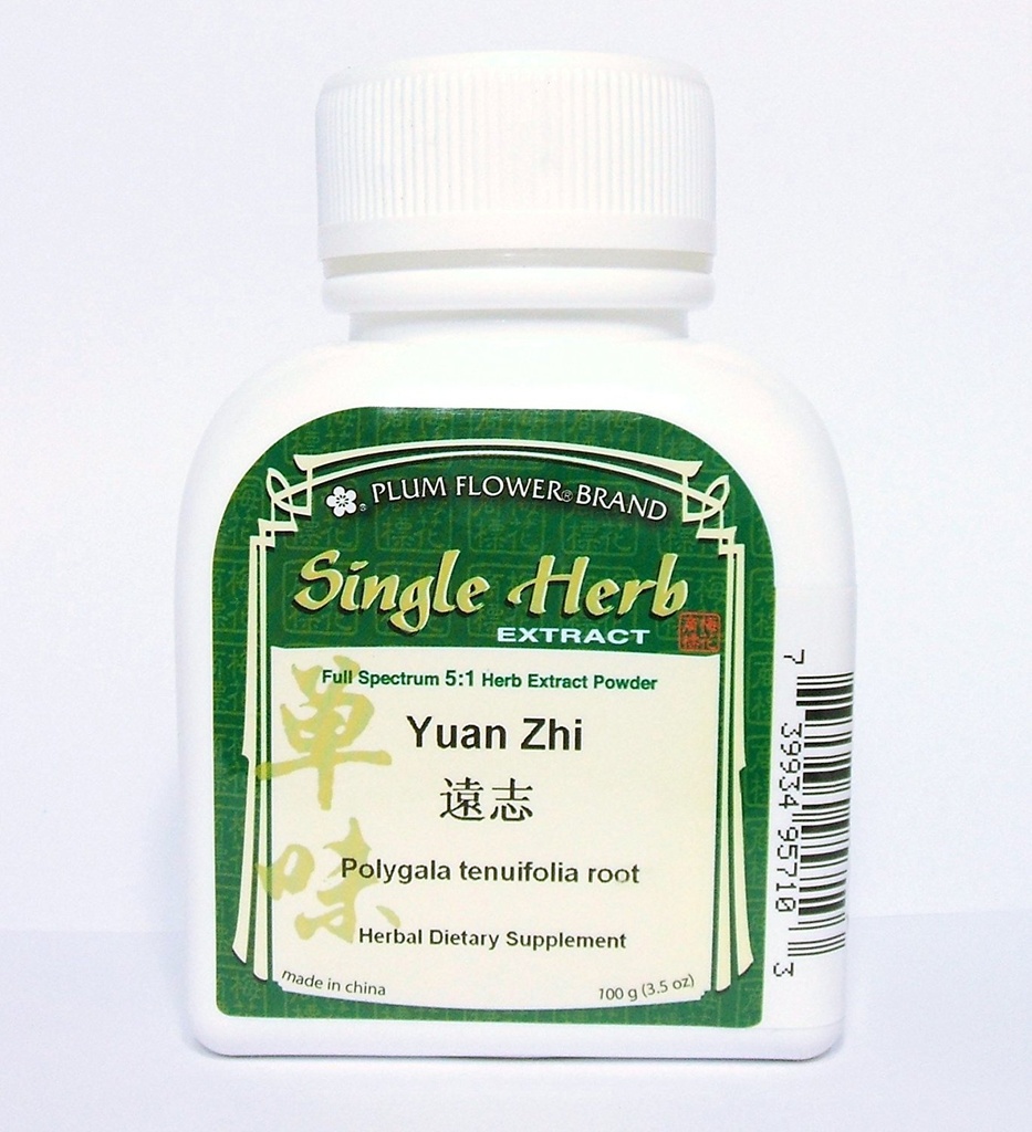 Akar Senega Cina, Bubuk Herb Ekstrak / Yuan Zhi / Polygala Tenuifolia, 100g atau 3.5oz oleh Plum Flower
