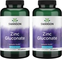 Swanson Zinc Gluconate - Mineral Suplemen Memproyeksikan Kesehatan Prostat, Kesehatan Penglihatan, & Imune Dukungan