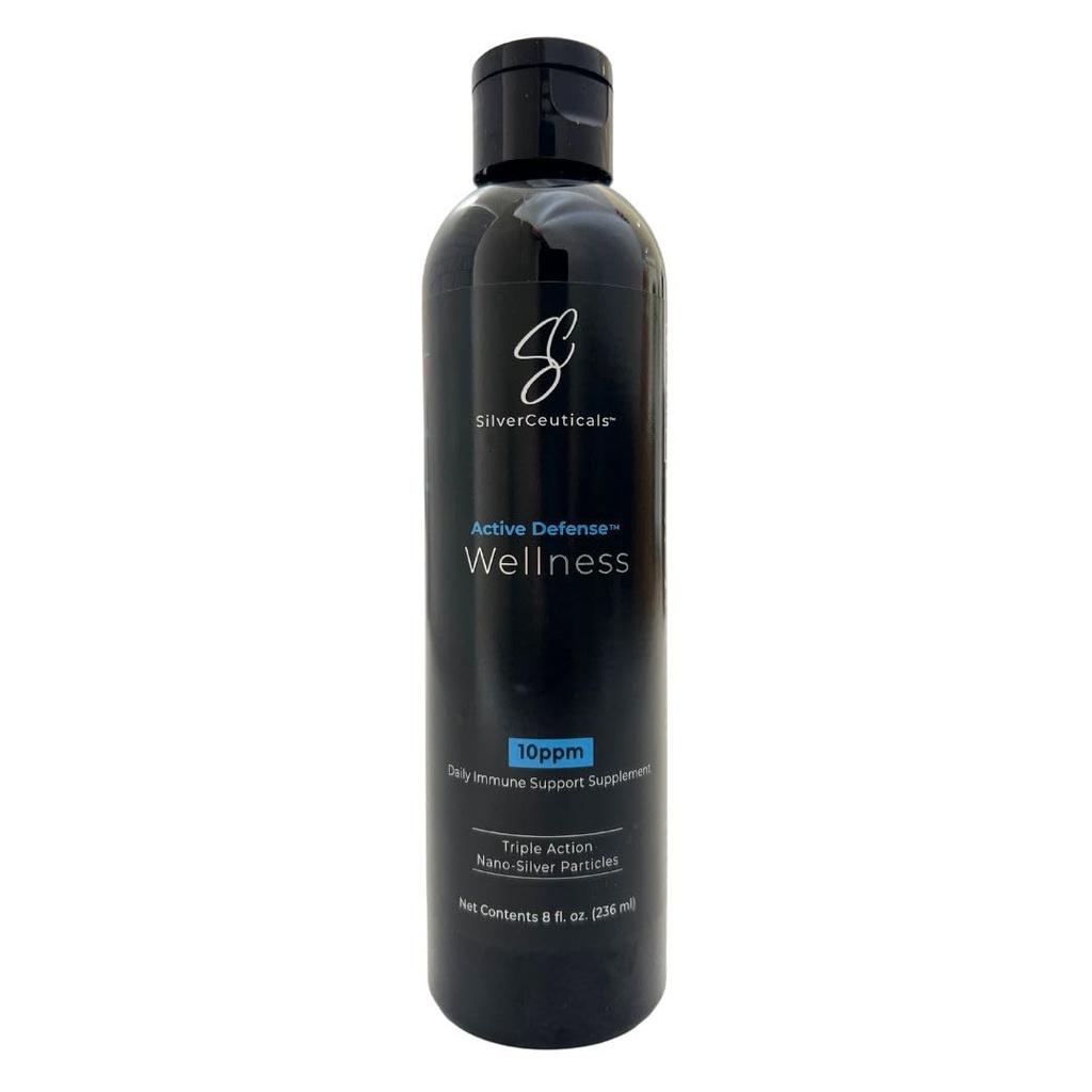 Colloidal Silver w / Nano Technology - 10plum 8oz - 8X More Efektif - Natural Ammune Dukungan - Simpan Hari Sakit - Ages 5 & Up - Outsinning HigpPPM Silvers - Tanpa Rasa & Smell