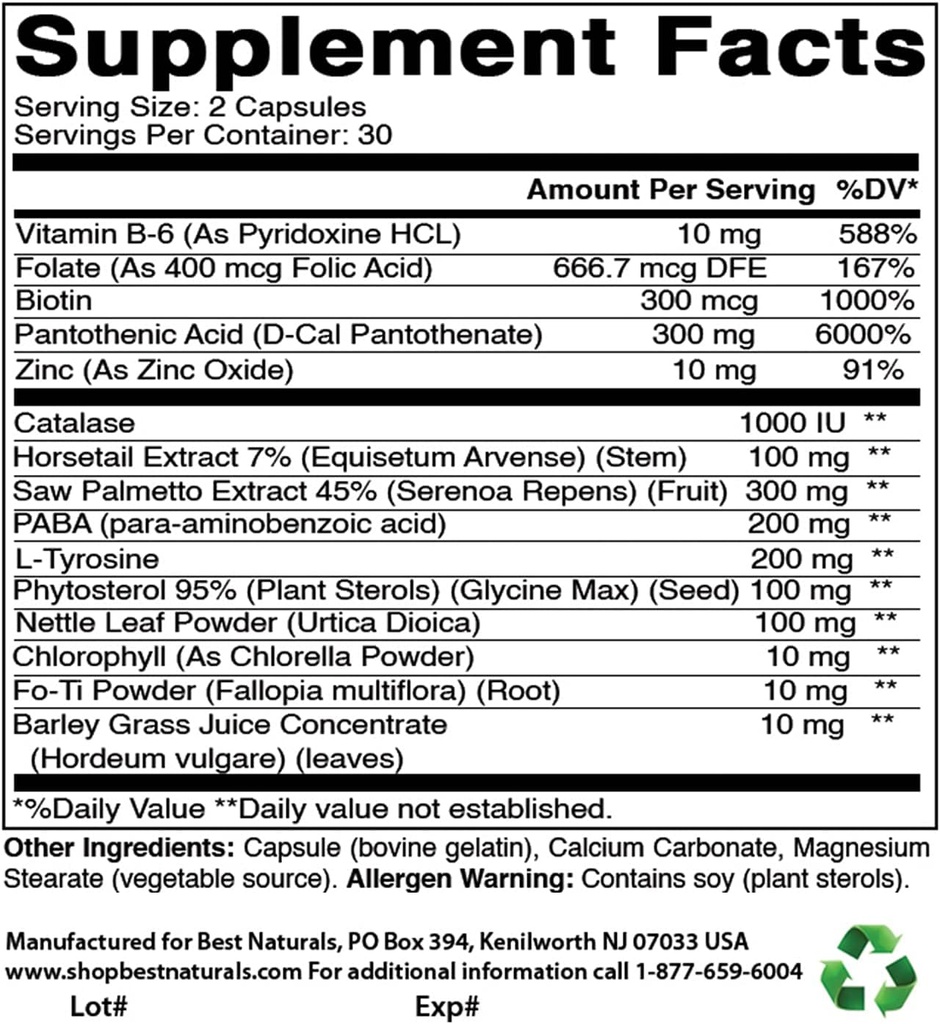 AntiGray Hair Formula dan Ashwagandha Ekstrak 500 Mg