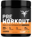 Bolt Pre Workout Supplement with Caffeine, Citrulline Malate, B-Alanine, Taurine 124; Explosive Energy, Pompa & Focus 124; 300g, 30 Pelayan 12.4; Tangy Orange