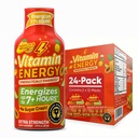 Vitamin Energy Focus + Extra Energy Shot Tropical Infusion 24 Pack, 260mg Natural Caffeine, B-Vitamin, CoQ10, Amino Acids, Focus, Produtivitas & Clarity, Zero Sugar, Gluten-Free, 1.93 fl oz