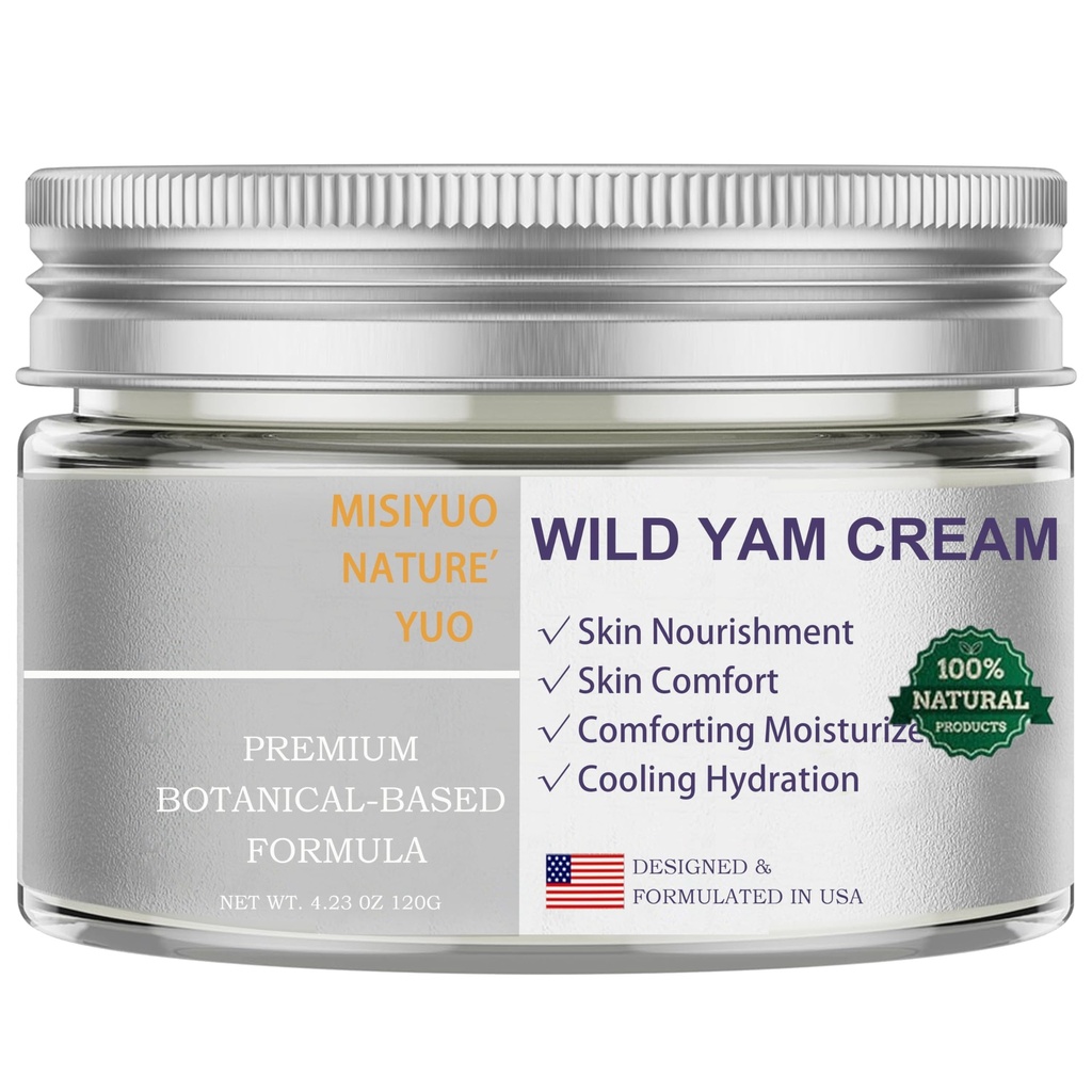 Natural Wild Yam Cream for Women - Sooting Skin Comfort, Natural Ingreations, 120g