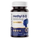 Metode OxyEnergy Metyl B12 5000mcg, Ekstra Methylcobalamin B-12 Suplemen dengan Folate, Dukungan Nerves, Energi Metabolisme & Kognitive, 60 Capsules