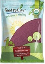 Makanan untuk Bubuk Jus Organ Hitam Hidup, 8 Poundster- Non- GMO, Dibuat dari Raw Dries Berries, Unsulfaired, Vegan, Bulk, Great for Baking, Smoothies, Yogurts, No Sulphites, Berisi Maltodextrin