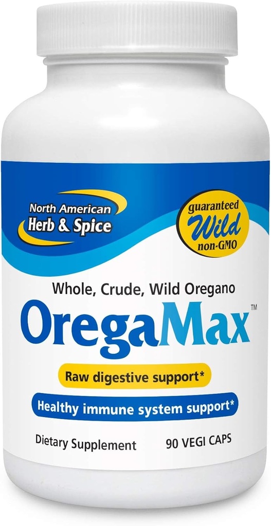 Utara AMERICAN HERB & SPICE OregaMax - 90 Vegi Caps - Paket 3 - Digetial & Imune Support - Oreganol Oregano Oil Suplemen & Onion - Non- GMO - 270 Total Layanan