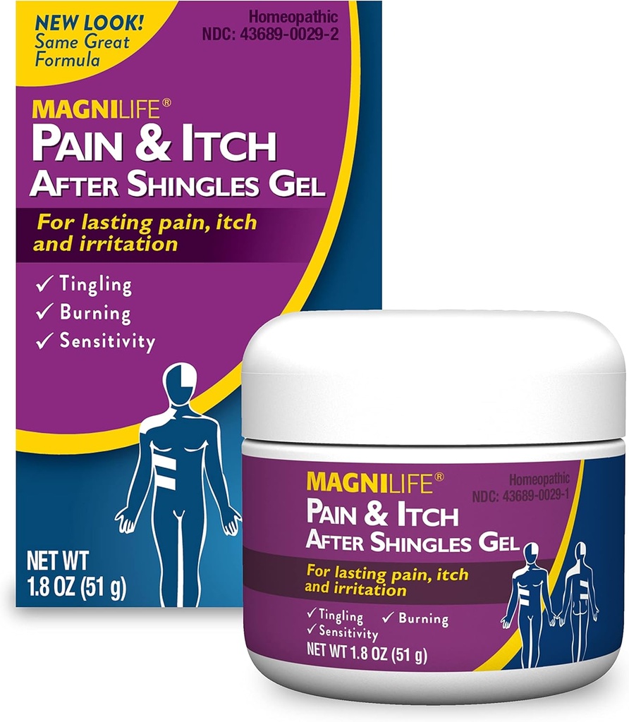 MagniLife Pain dan Itch Relief Gel, Alami Relieve Tingling, Irritation dan Sensitivitas dengan Jasmine dan Mezereon - 1.8oz