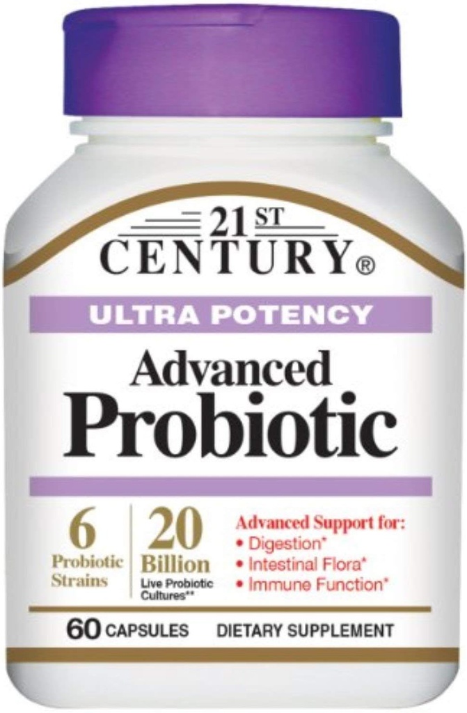 21 Century Ultra Potency Advanced Probiotic Capsules 60 ea (Paket 4)