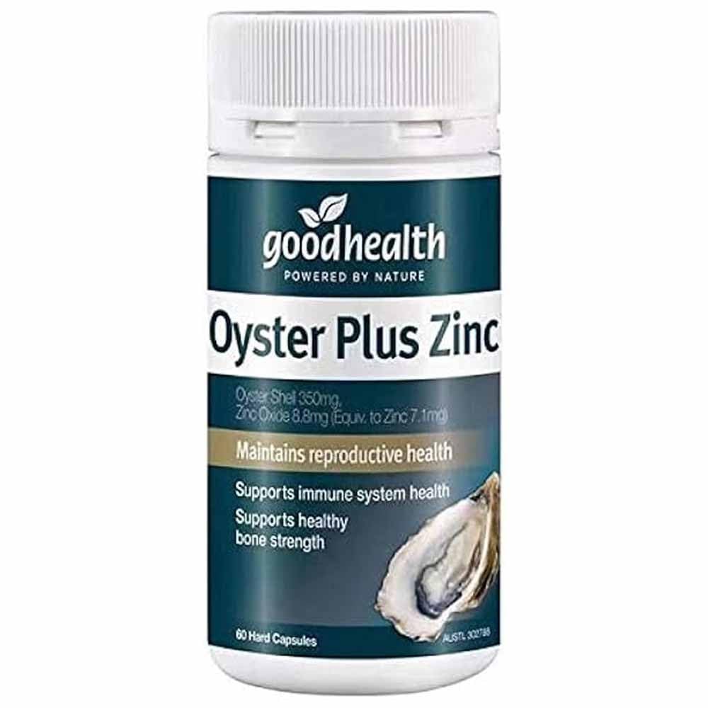 Goodhealth Oyster Plus - 60 Capsules - Marine Nutrient Suplement Suplemen dengan Zinc dan Taurine untuk Kesehatan dan Vitalitas