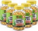 Sunshine Vitamin E dan Aloe Vera Moisturizer. Hydrating Formula untuk Dry Skin, Bantuan Suara, Pembuangan, dan Skin Elasticity. Promoses Soft and Healty- Mencari Kulit. 60 Vials. Kemas 5