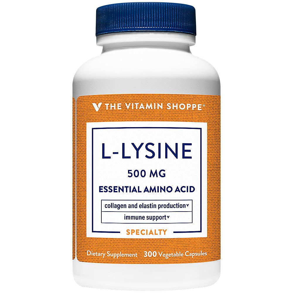 The Vitamin Shopping L-Lysine 500MG Daily (300 Capsules)