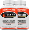 2 Paket-Over The Counter Stimulants to Speed Up Alami: Studi Alternatif dan Suplemen Energi Terbaik untuk Nootropic Brain Boosting, 120 Pil