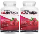 Kompleks Raspberry Ketones, 120 Capsules, Two Pack, 1200mg Per Serving African Mangga, Apple Cider Vinegar, Green Tea, Reveratrol, Acai Fruit, Kelp, dan Grapefruit Diet & Wight Management Suplemen