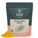 Lily of the Valley Sea Buckthorn Powder - Rhamnus Catartica - No Added Sugar - Tart Berry Taste - Vegan & Gluten- Free - Packed in Realable Pouch (4oz, 1113g)