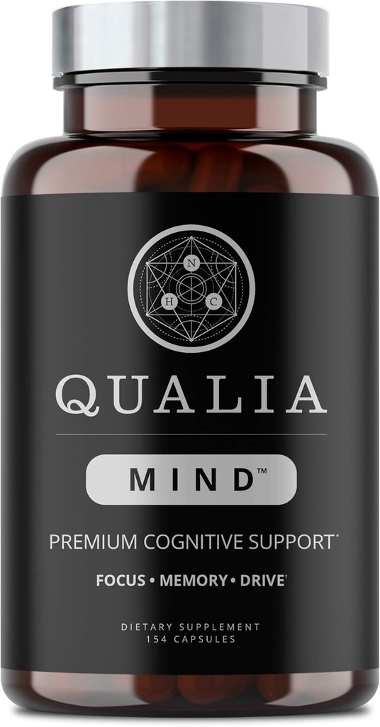 Qualia Mind Nootropics 154 Cct 124; Suplemen Otak Atas untuk Memori, Fokus, Energi Mental