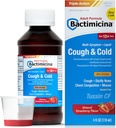 Bactimicina Cough & Cold Liquid - Expectorant dan Decongestant - Ages 18 and Up - 4 Fl OZ