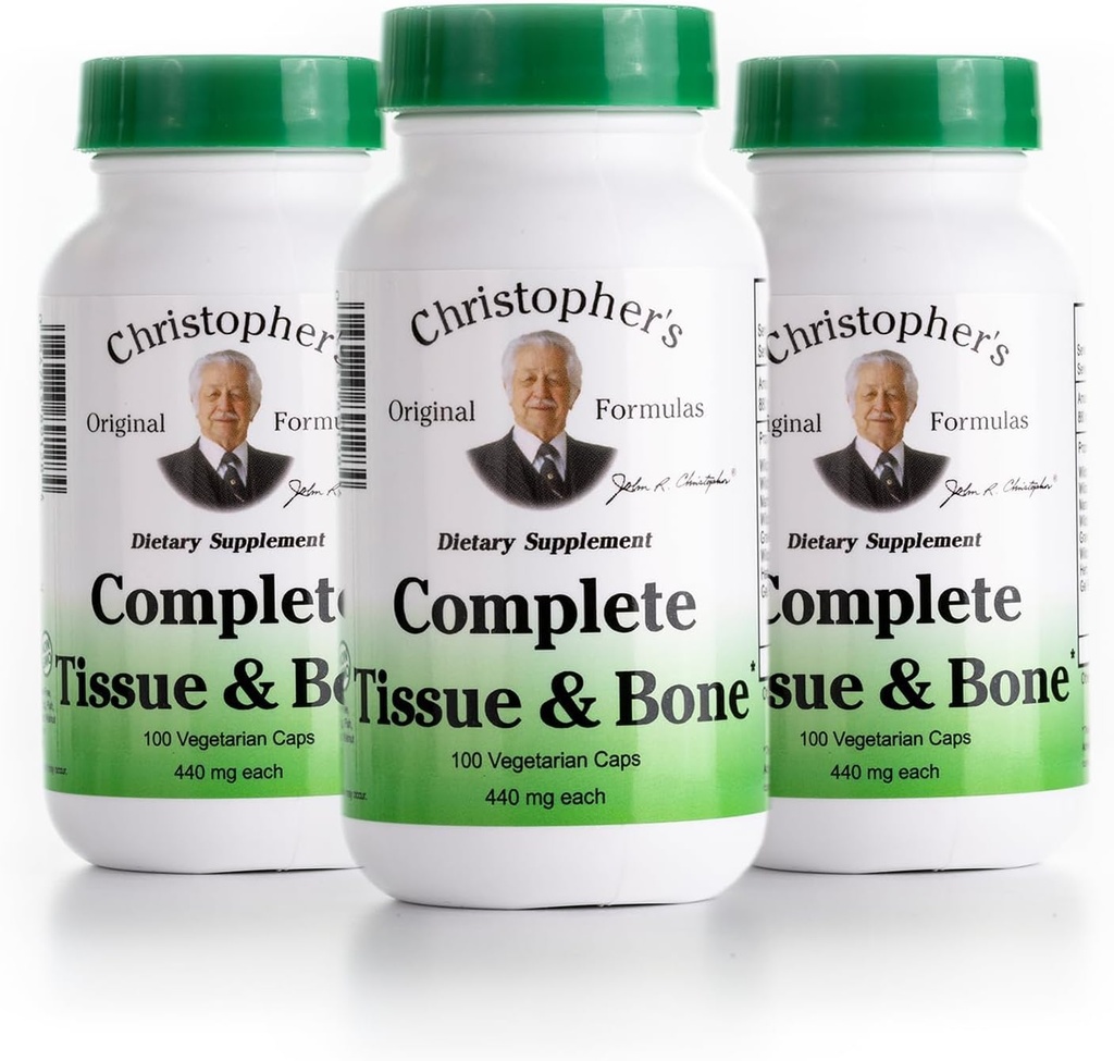Dr. Christohers Formulas Complete Tows and Bone, 440mg, 100 Capsules (3 Pack)