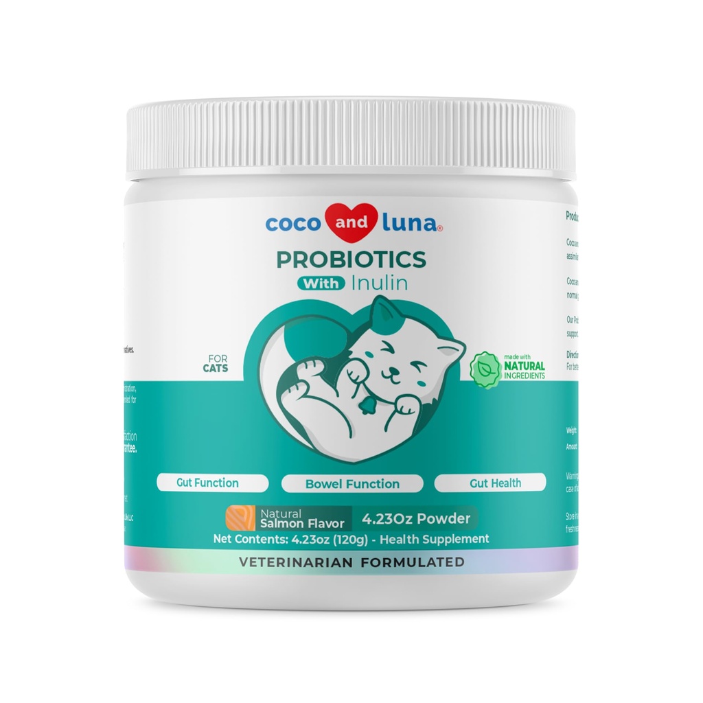Progres for Cats - 4.23oz / 120g Powder - Cat Progetical and Digetical Enzymes, Propowder Promotes Healthy Stomach and Diathable