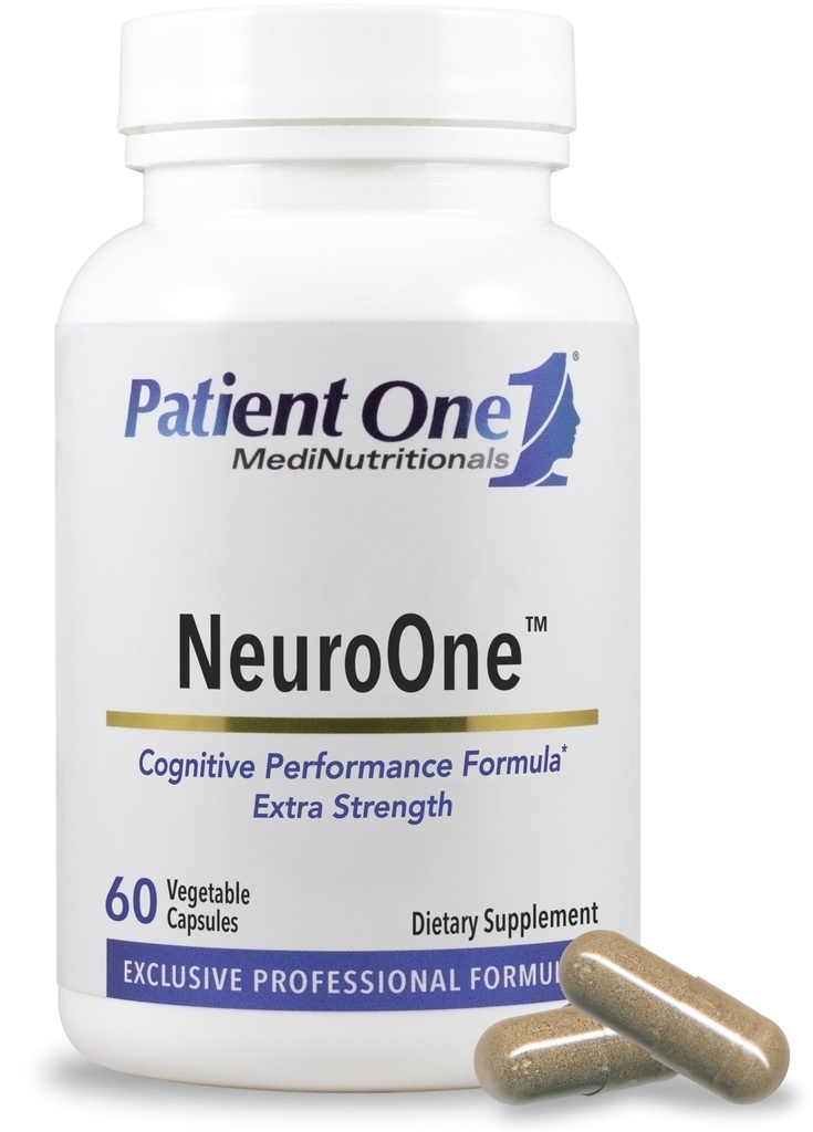 Pasien 1 NeuroOne = 124; Tambahan untuk Mendukung Memori, Penyalaan, Mood dan Fokus * OL4; dengan Citicoline, Acetyl- L- Carnitine, Gingko dan Lebih 124; 60 Kapsul