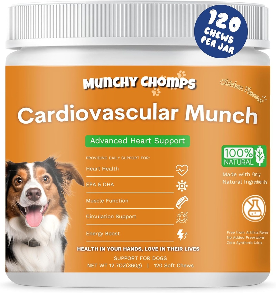 Kardiovaskular for Dogs - Advanced Heart Support with AlaskOmega, CoQ10 & Taurine