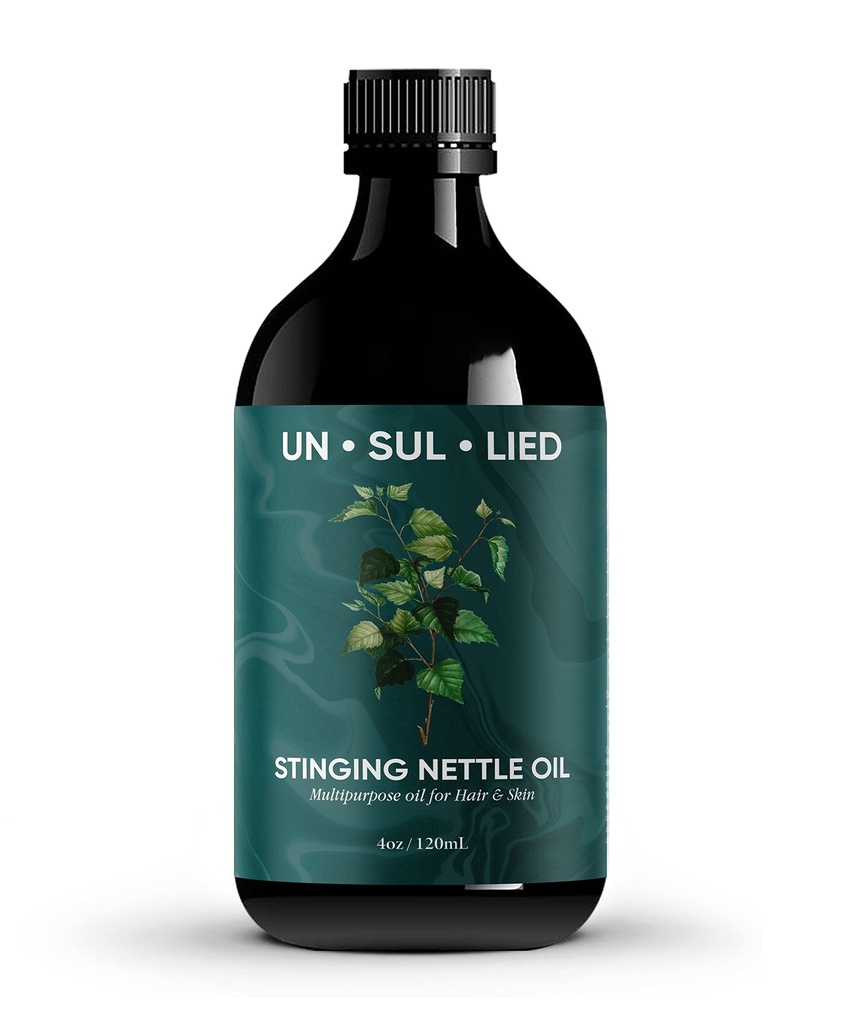 Menyetrum Minyak Nettle Multipure untuk Pertumbuhan Rambut dan Skin Soothing- lembut Moisturizing untuk Pria dan Perempuan Semua Natural 4 oz
