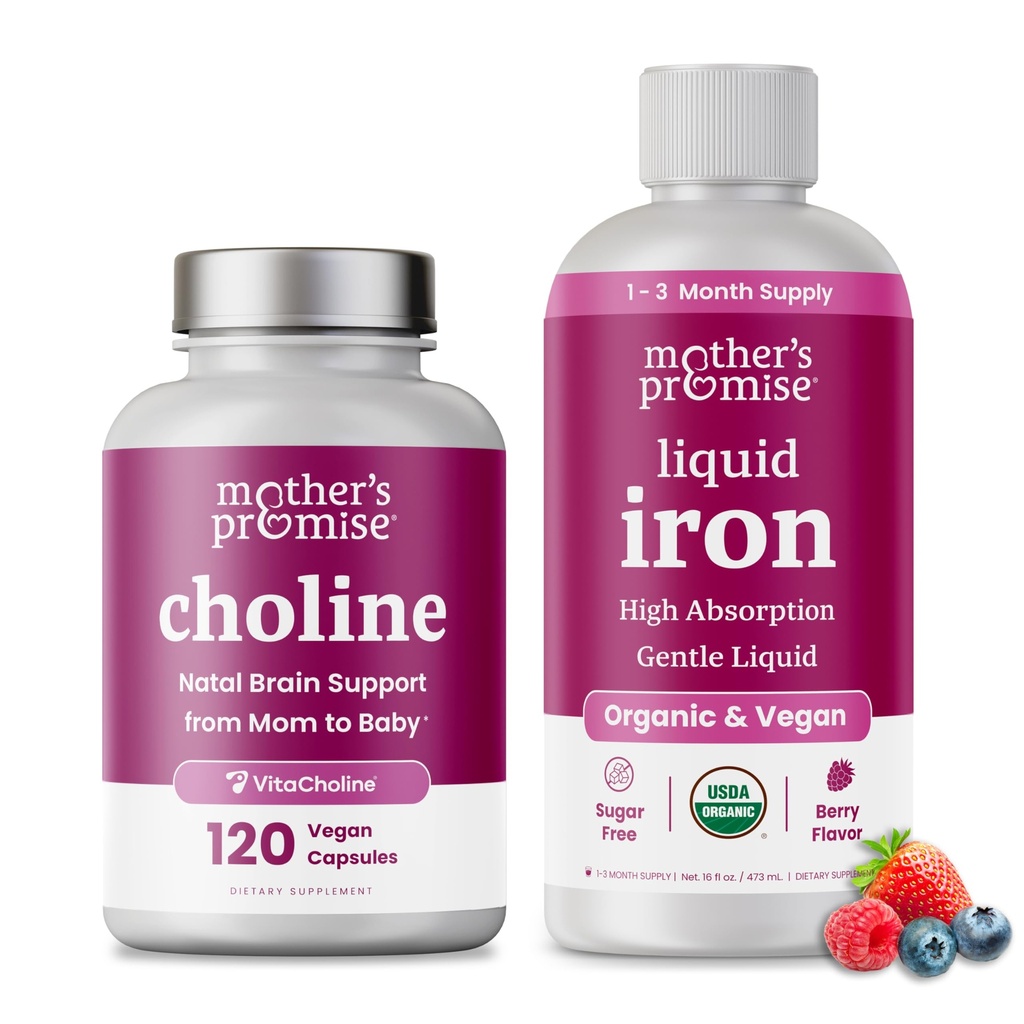 Ibu Janji Cairan Besi & Chooline Capsules Bundle