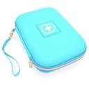CASEMATIX 8 "Turquoise Asma Inhaler Case for Travel Fits, Mask and Accessories, includes Case Only