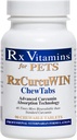 Rx Vitamin CurcuWIN Curcumin for Pets - Cat Imune Dukung - Dukungan Digetical Anjing - 90 ct