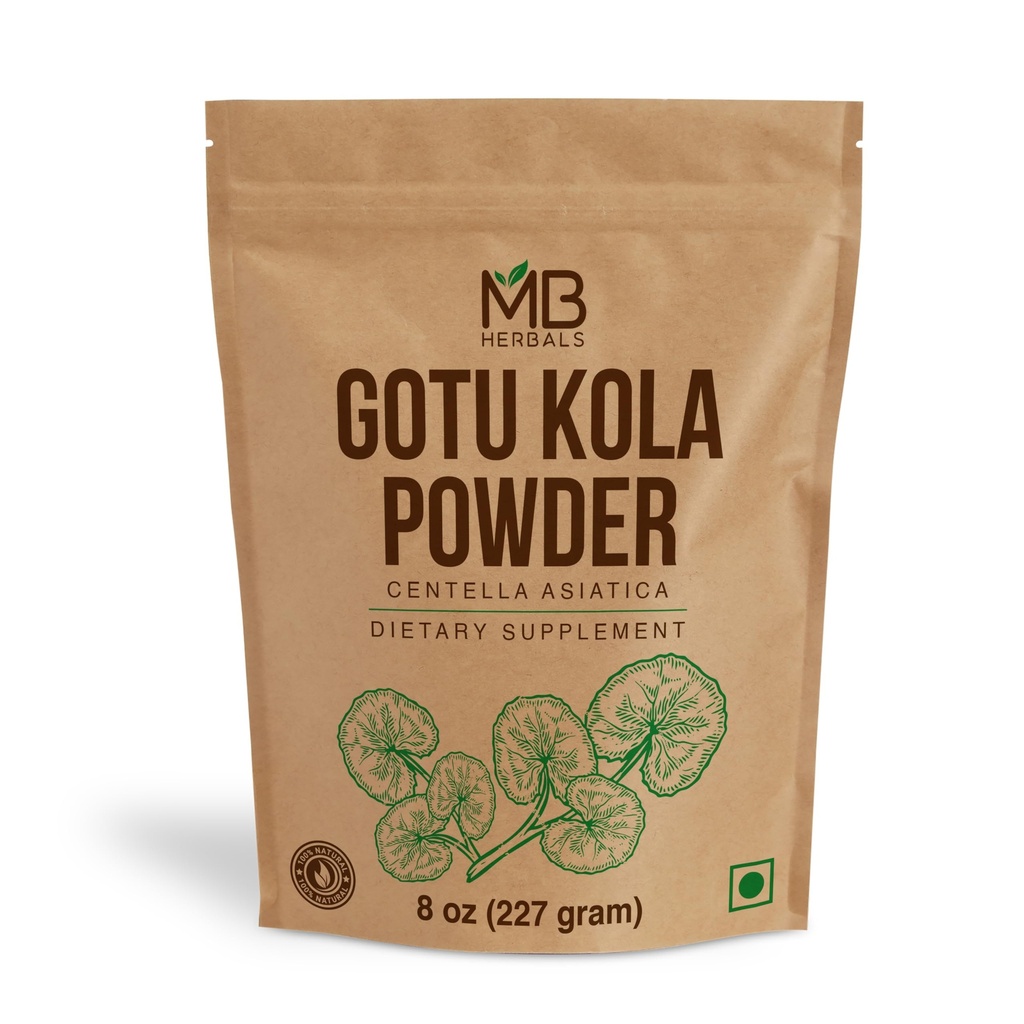 MB Herbals Gotu Kola powder 8 oz (0.5 lb / 227 Gram) 12.4; Centella asiatica