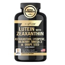Suplemen Lutein dan Hobxanthin - Vitamin Mata Lanjutan dengan Astaxanthin, Omega 3, Resveratrol, Bilberry, Lycopene, Quercetin, Ginkgo Biloba, Vitamin D 124; Vision Kesehatan 124; Dibuat di Amerika Serikat