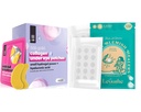 Le GUSHE Pimple Patch for Face (132 dots) & Under Eye Patches (30 Pairs). Golden Eye Mask with Collagen & Acid, Cooling Eye Care for Wrinkles, Puffy Eyes & Dark Circles