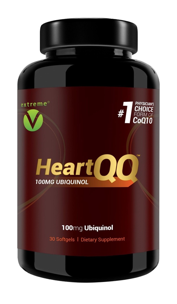 Ubiquinol (QH) HeartQQ Absorpsi HIGH (QH), Aktif KoQ10 300% Peledak Greater, 1 Direkomendasikan Bentuk KoQ10. 100mg Ubiquinol (Vegetarian Softgels)
