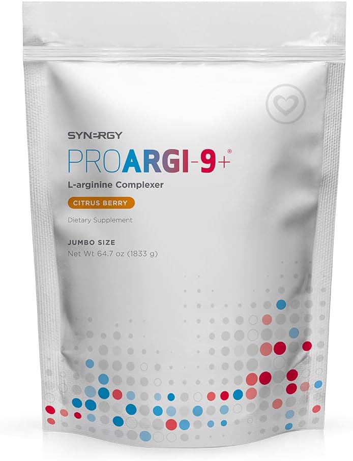 Synergy ProArgi-9 plus L- Arginine Complexer Dieter Suplemen - Citrus Berry Jumbo - 64.7 Oz