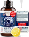 Liquid Biotin for Hair Growth Collagen - Biotin Cair 10.000mcg Collagen 5000mcg Extra Power Liquid - Liquid Collagen dan Biotin Drops for Hair Growth - Biotin and Collagen Drops for Women - 2oz