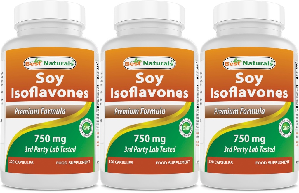 Terbaik Isoflavones Soy 750 mg 120 Capsules (120 Cacah 3)